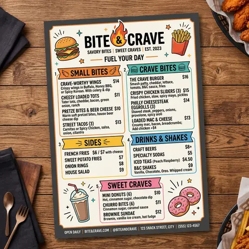 Gourmet Snack Menu Ideas for Your Restaurant