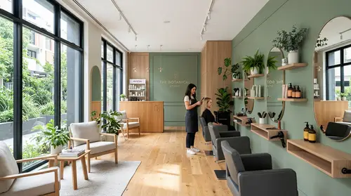 Elegant Modern Hair Salon Interior Design