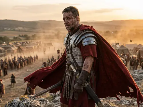 Epic Roman General Portrait Before Battle