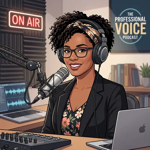Professional Woman Podcaster Avatar Creation
