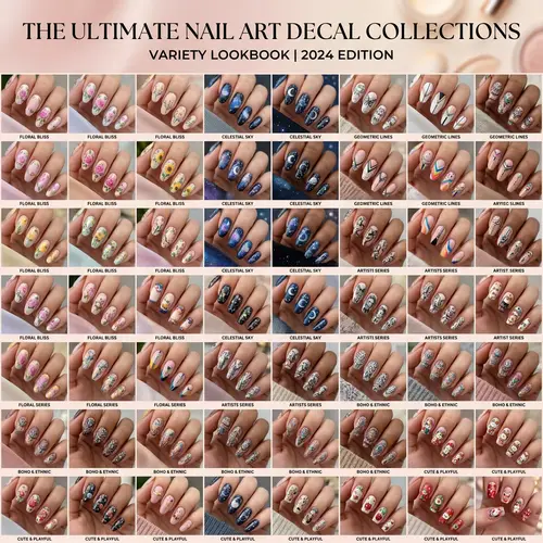 Intricate Nail Art Decal Designs | Patterns & Colors Galore