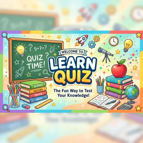 Learn Quiz: Fun Learning Channel Header Design