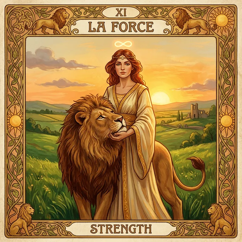 La Force Tarot Card: Inner Strength and Power