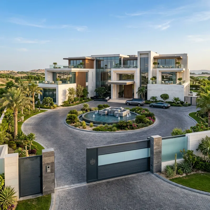 Modern 8-Bedroom Mansion with Water Feature in Jasra, Bahrain