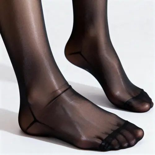 Stunning Nylon Feet Showcased in Style