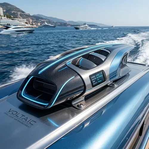 Futuristic Air Intake Scoop for Electric Boats