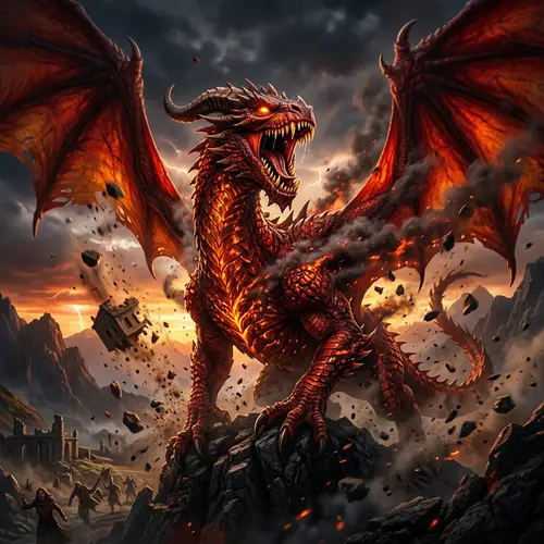 Terrifying Dragon of Monstrous Proportions