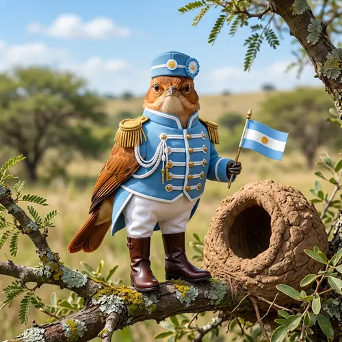 Argentinian Hornero in Military Style