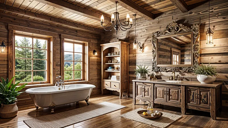 Rustic Bathroom Interior Design Ideas