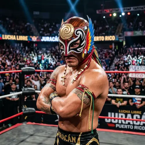 Taíno Warrior Lucha Mask: Ancestral Power Unleashed