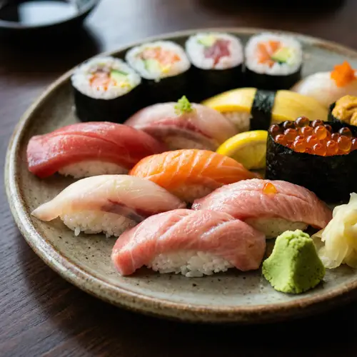 Vibrant Sushi Photography - Gourmet Cuisine