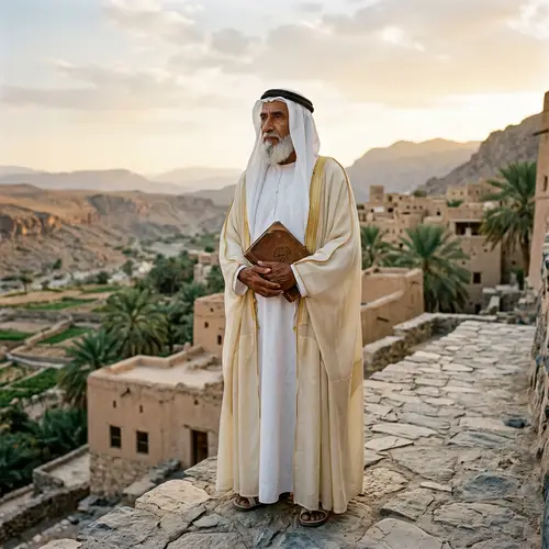 Wise and Dignified Arab Man | Respectful Cultural Image