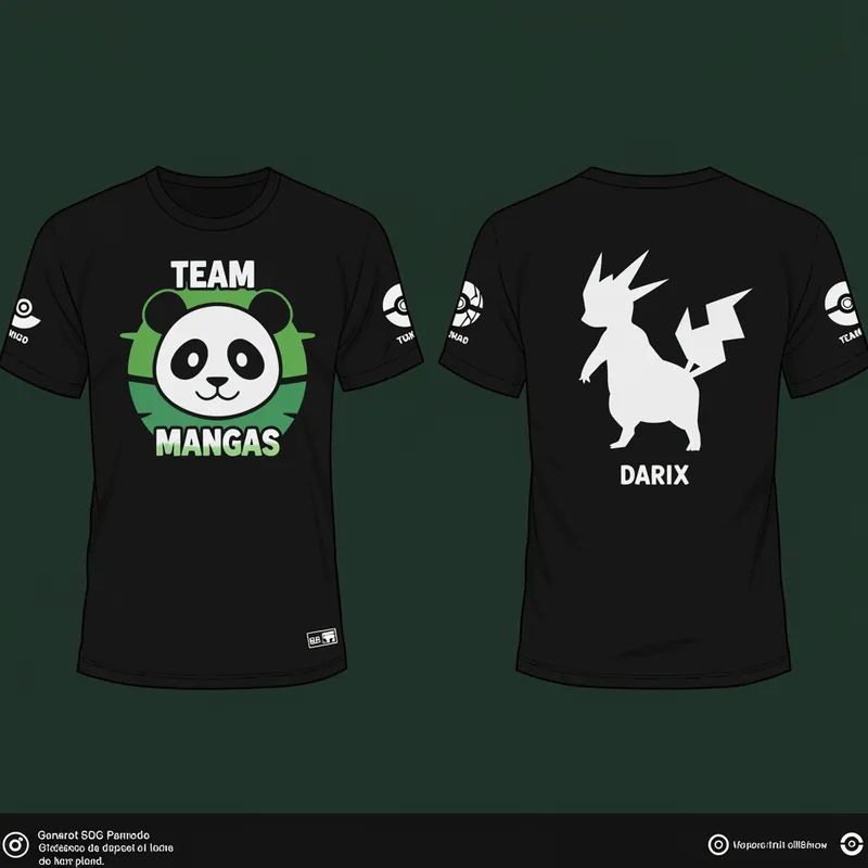Team Panda Pokémon TCG Tournament Shirt Design