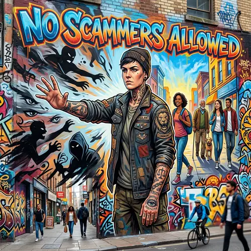 No Scammers Allowed: A Bold Street Mural