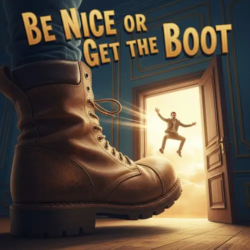 Be Nice or Get the Boot - A Whimsical Adventure