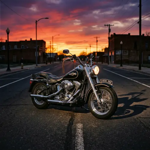 Classic-Style Motorcycle with Vintage Design Elements