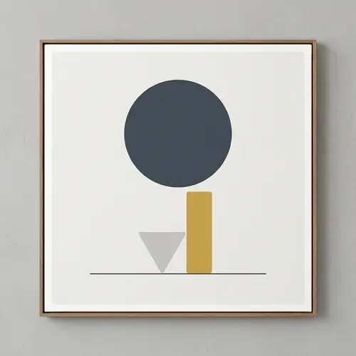 Minimalist Art Style: Simple Shapes & Colors