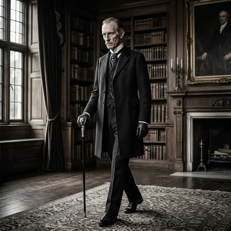 Portrayal of Sir Rupert Kensington: Gaunt English Aristocrat Portrayal of Sir Rupert Kensington: Gaunt English Aristocrat