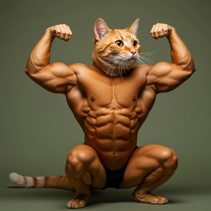 Ginger Cat: A Bodybuilder's Physique