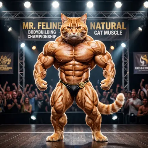 Ginger Cat: A Bodybuilder's Physique