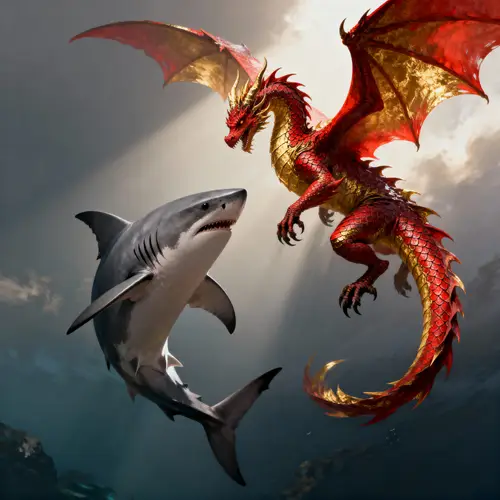 Shark and Dragon: A Unique Encounter
