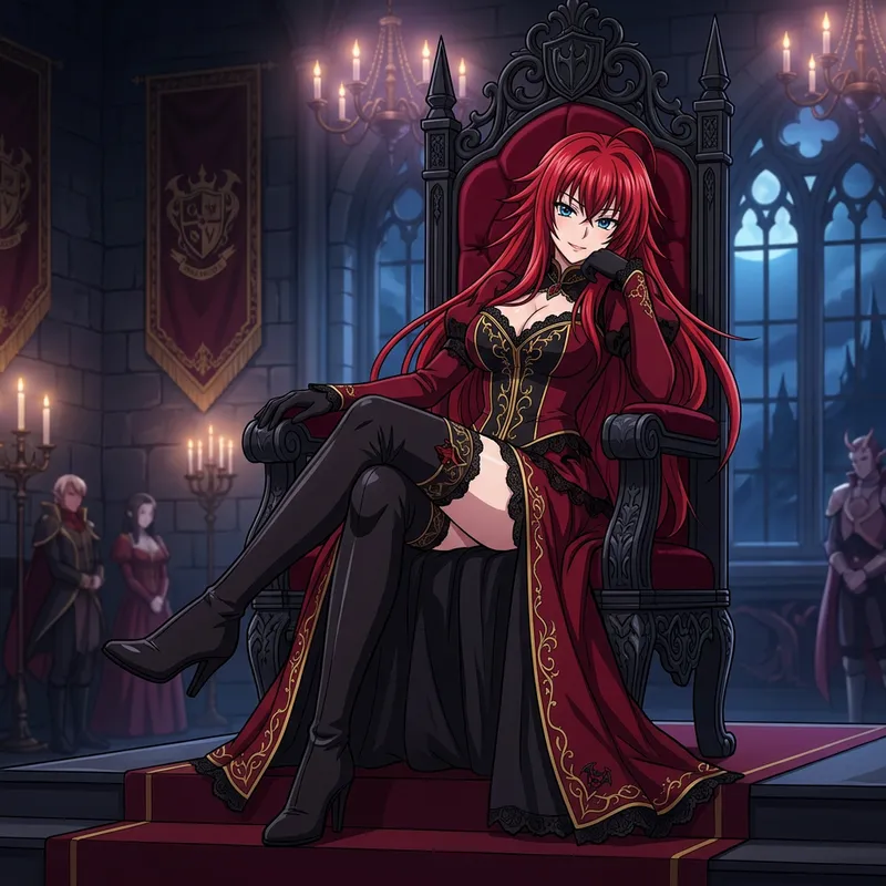 Rias Gremory: Elegant Demon Queen in High School DxD