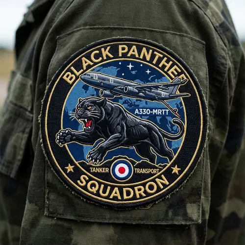 Black Panther with A330-MRTT Military Patch