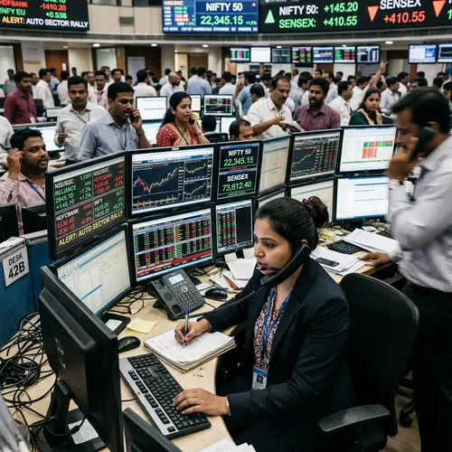 Professional Stock Exchange Trader Engaged in Market Activity