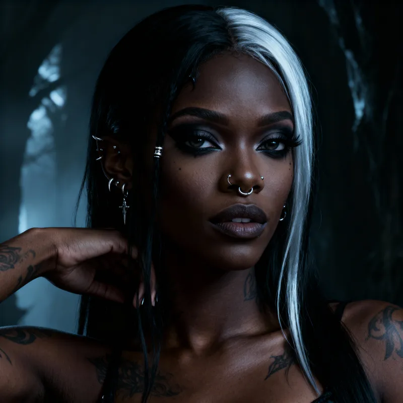 Stunning Gothic Beauty: Captivating Goth Woman