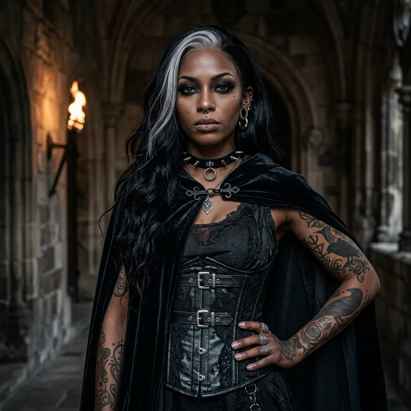 Stunning Gothic Beauty: Captivating Goth Woman
