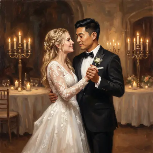 Enchanting Diverse Couple's Romantic Dance | Pure Love Celebration