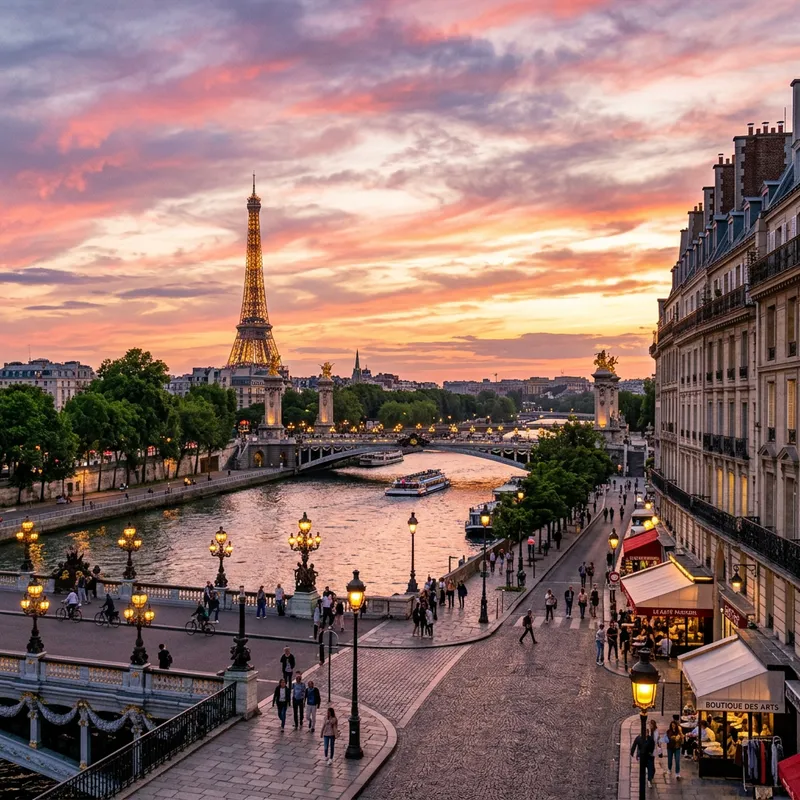 Experience the Romance of Paris at Sunset