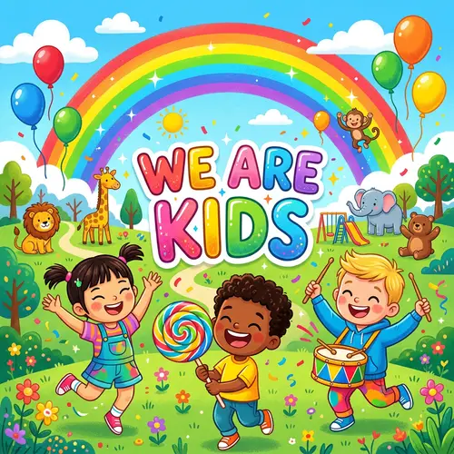 Vibrant Kids YouTube Channel Banner | We Are Kids