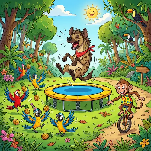 Funny Videos: Hilarious Hyena and Silly Parrots Comedy Show