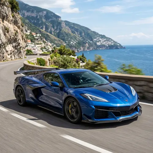 Blue Hypercar Inspired by Corvette Design