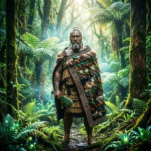 Maori Forest Guardian: Nature's Ethereal Protector