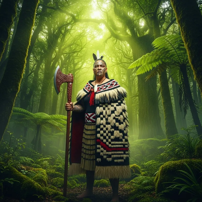 Maori Forest Guardian: Nature's Ethereal Protector