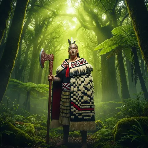 Maori Forest Guardian: Nature's Ethereal Protector
