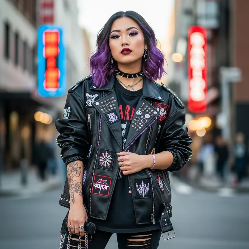 Young Asian Alternative Fashion Girl in Her 20s