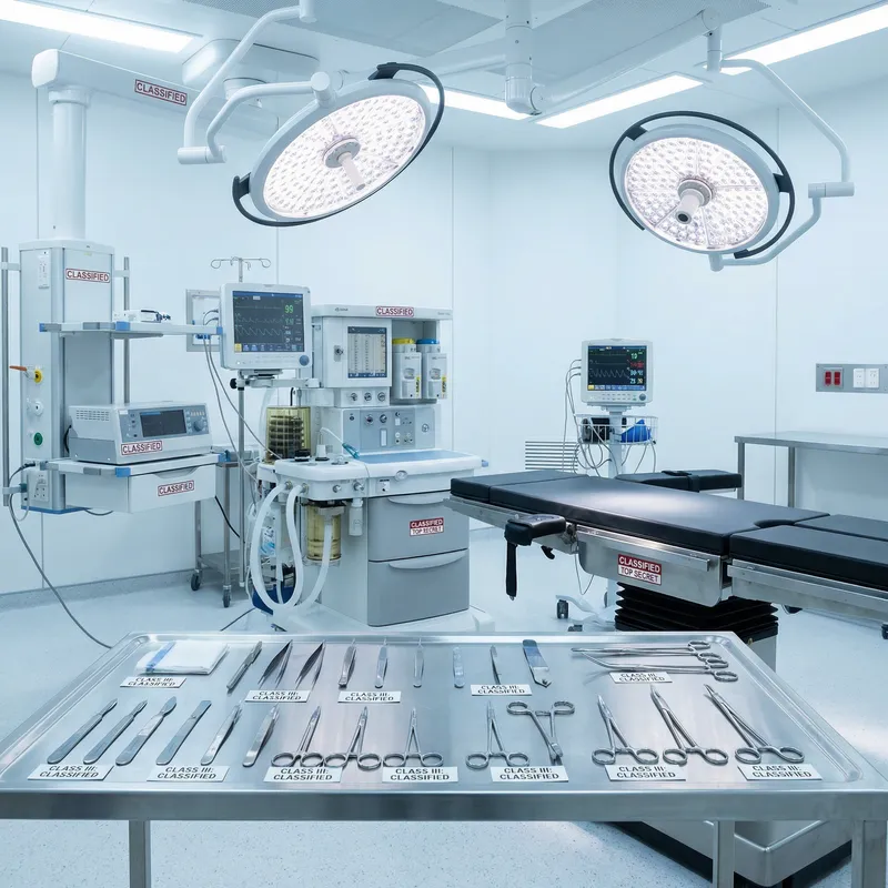 Classified Medical Equipment in Operating Room