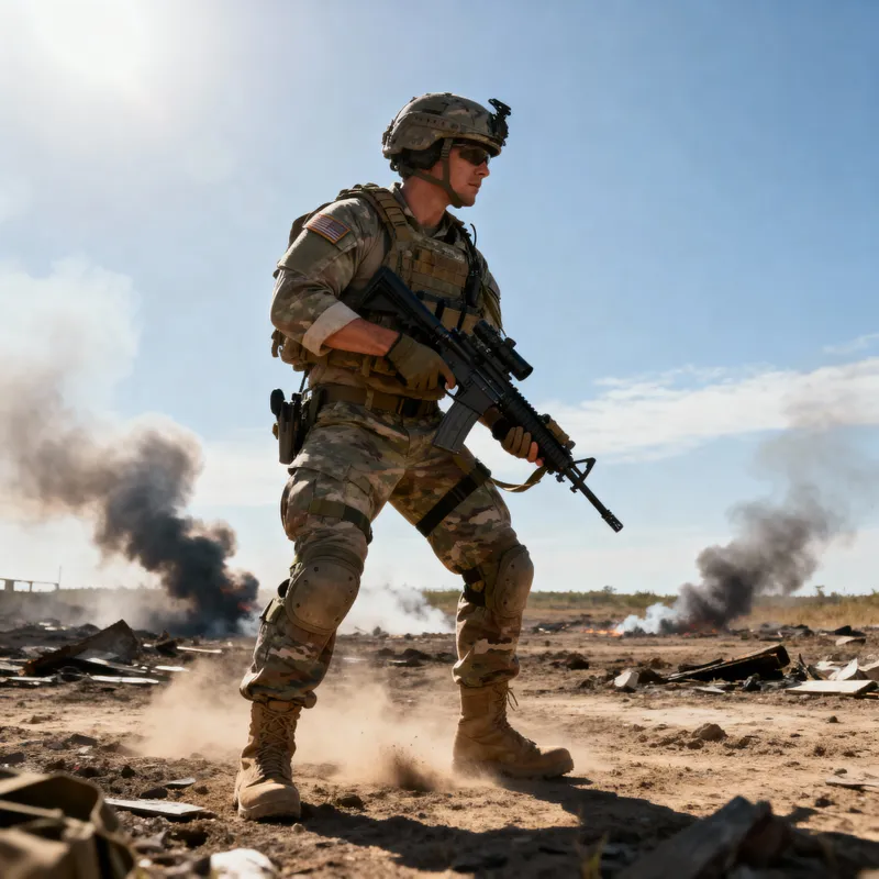 Army Full Gear: Battleground Photography