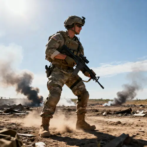 Army Full Gear: Battleground Photography