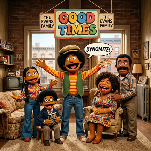 Good Times Characters as Muppets