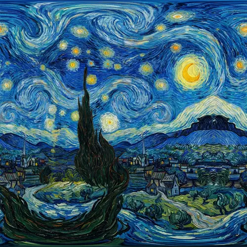 Experience Van Gogh's Starry Night in 360 View