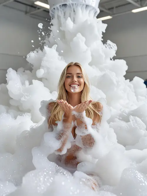 Foam Party Photoshoot: Bubbles & Smiles