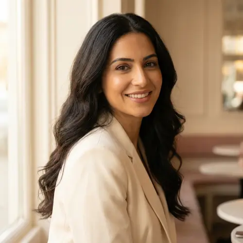 Radiant Middle-Eastern Woman: Flawless Hair & Skin | Confidence in her Mid-30s