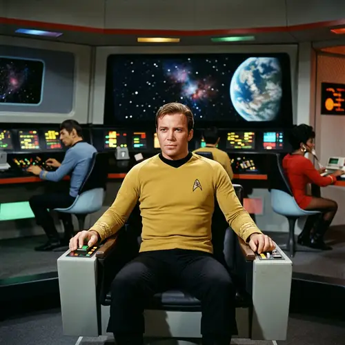 Captain Kirk in Command Chair - Starship Icon