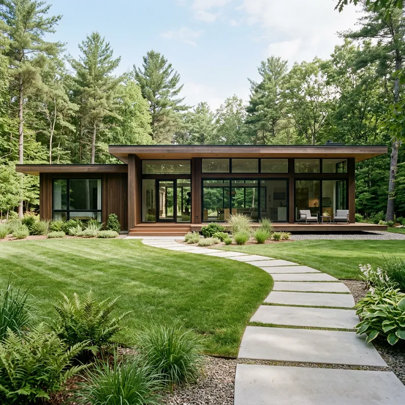 Elegant Modern Single-Story House with Spacious Yard