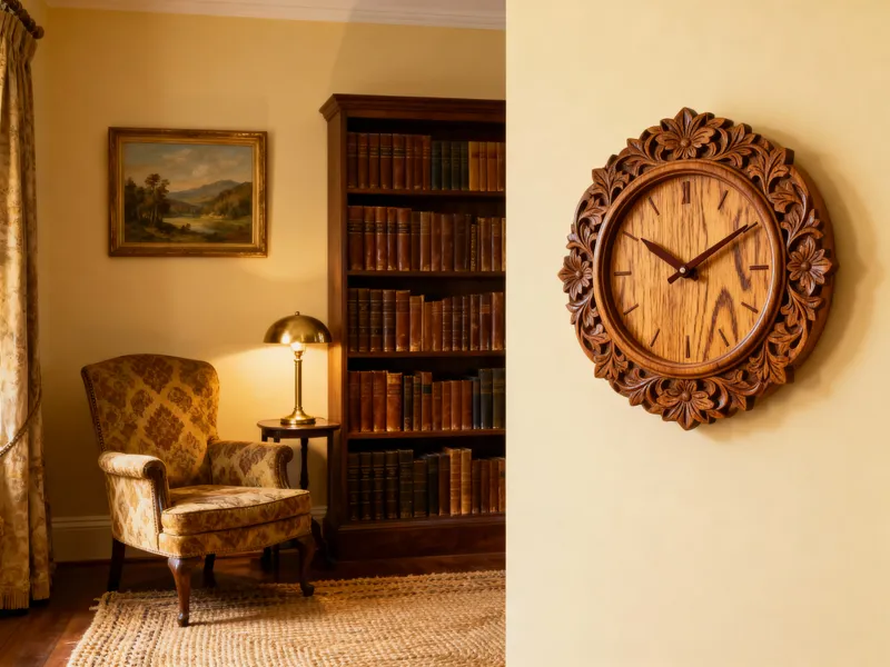 Elegant Wooden Wall Clock for Decor
