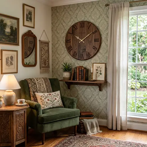 Elegant Wooden Wall Clock for Decor